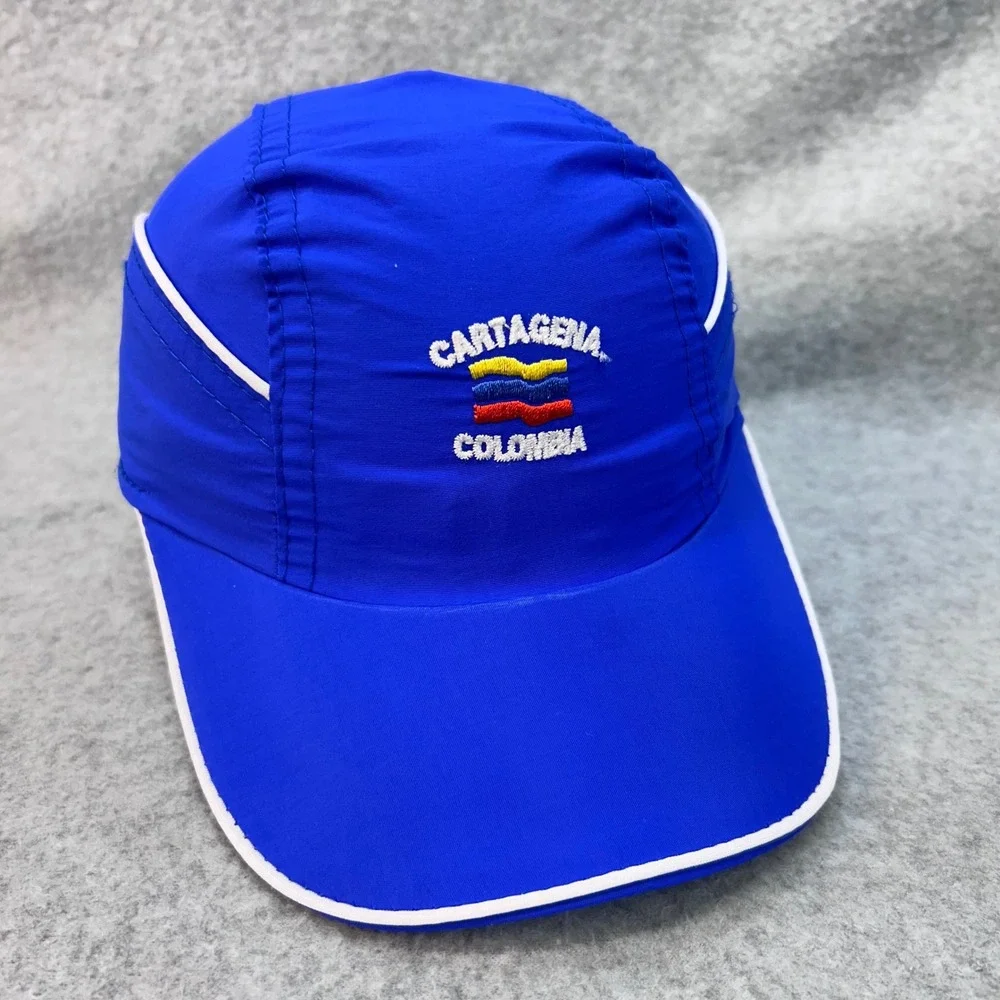 Cartagena Colombia Child Blue Souvenir Hat Adjustable 5-Panel Nylon Cap One Size